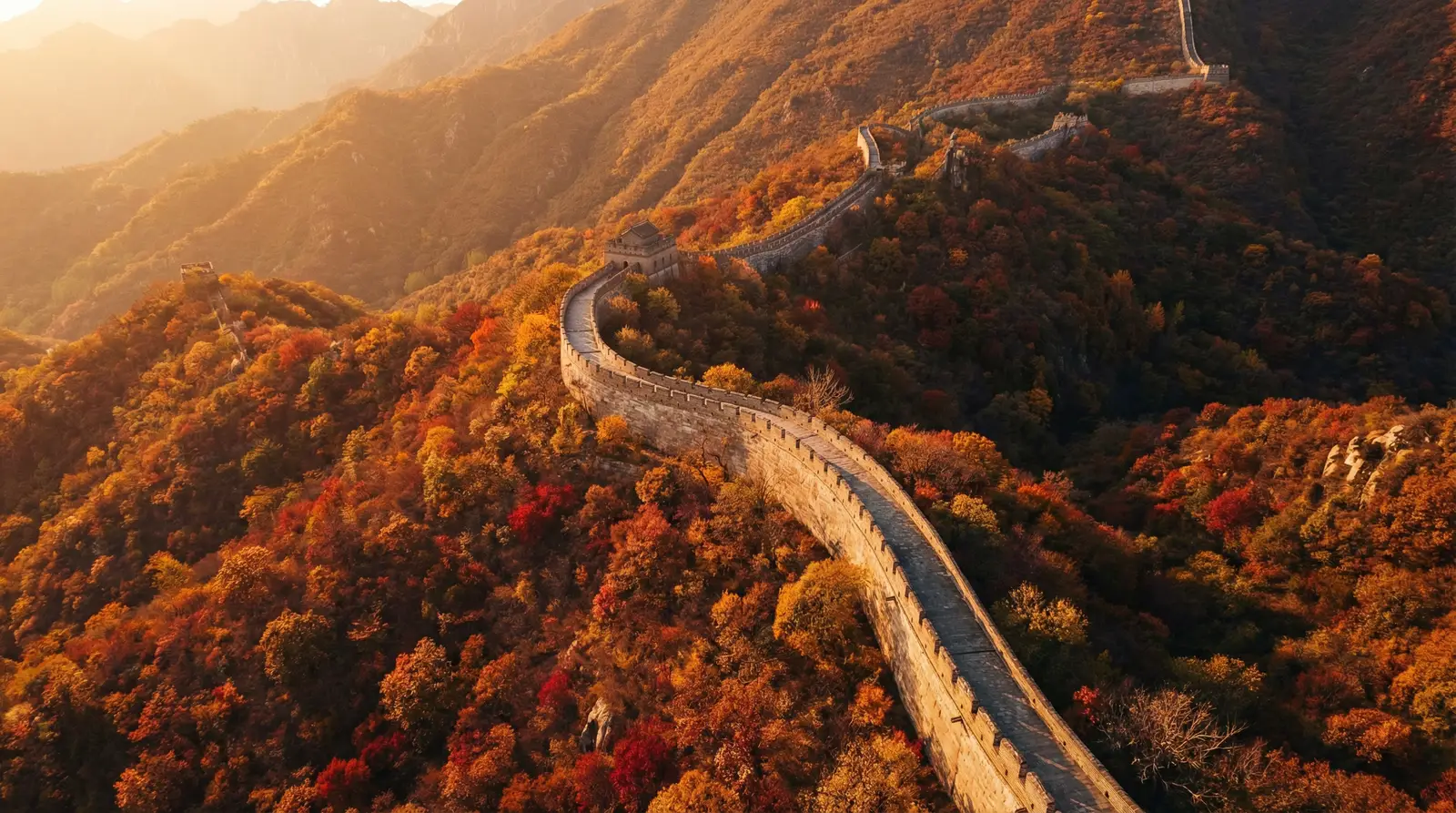 爱情电影网 天海翼3 秋日长城航拍全景